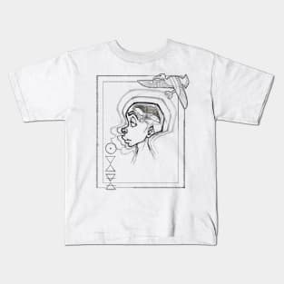 Head Aura (Dark Lineart) Kids T-Shirt